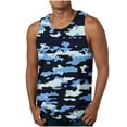thumbnail image 2 of VBTAPA Mens Summer Beach Tank Top Camouflage Print Sleeveless Cotton T Shirts Muscle Tee Vacation Shirts Limited Time Sales of The Day Multicolor#15 L, 2 of 5