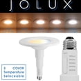 thumbnail image 2 of Lámpara LED Retrofit Downlight Jolux de 5/6 pulgadas, 5 CCT, regulable, paquete de 12, 2 of 8