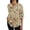 Multicolor 1, variant on QASIEATN Summer Lightweight Blouses 3/4 Long Sleeve Shirts for Women V Neck Casual Fit Work Tops