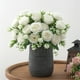 thumbnail image 1 of Ramo de flores artificiales para decoración del hogar, Ramo de rosas para boda, Ramo de rosas artificiales, Decoración para el hogar, Centro de mesa para bodas, Flores artificiales, Larga, 1 of 9