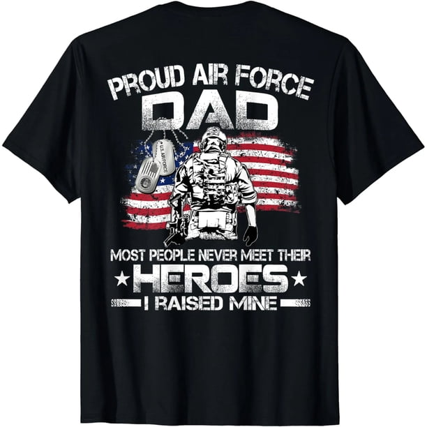 Camiseta para Mujer - Papá Orgulloso de la Fuerza Aérea, Graduación USAF, Héroes de la Fuerza Aérea