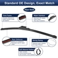 thumbnail image 4 of Unique Bargains 22"+19" Front Windshield Wiper Blade for Mercedes-Benz GLK W204 08-15 Premium Set w/ Upgraded Stability, 4 of 7
