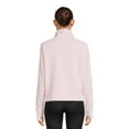 thumbnail image 3 of Avia Women's Plush Mixed Rib Mock Neck Full Zip Jacket, Sizes XS-XXXL, 3 of 5