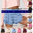 thumbnail image 3 of Bzhegqhd Women's Fashion Casual Flounce Shorts Solid Fold Shorts, 3 of 8