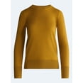 thumbnail image 5 of Free Assembly Women's and Women's Plus Cozy Yarn Crewneck Sweater, Midweight, Sizes XS-4X, 5 of 5