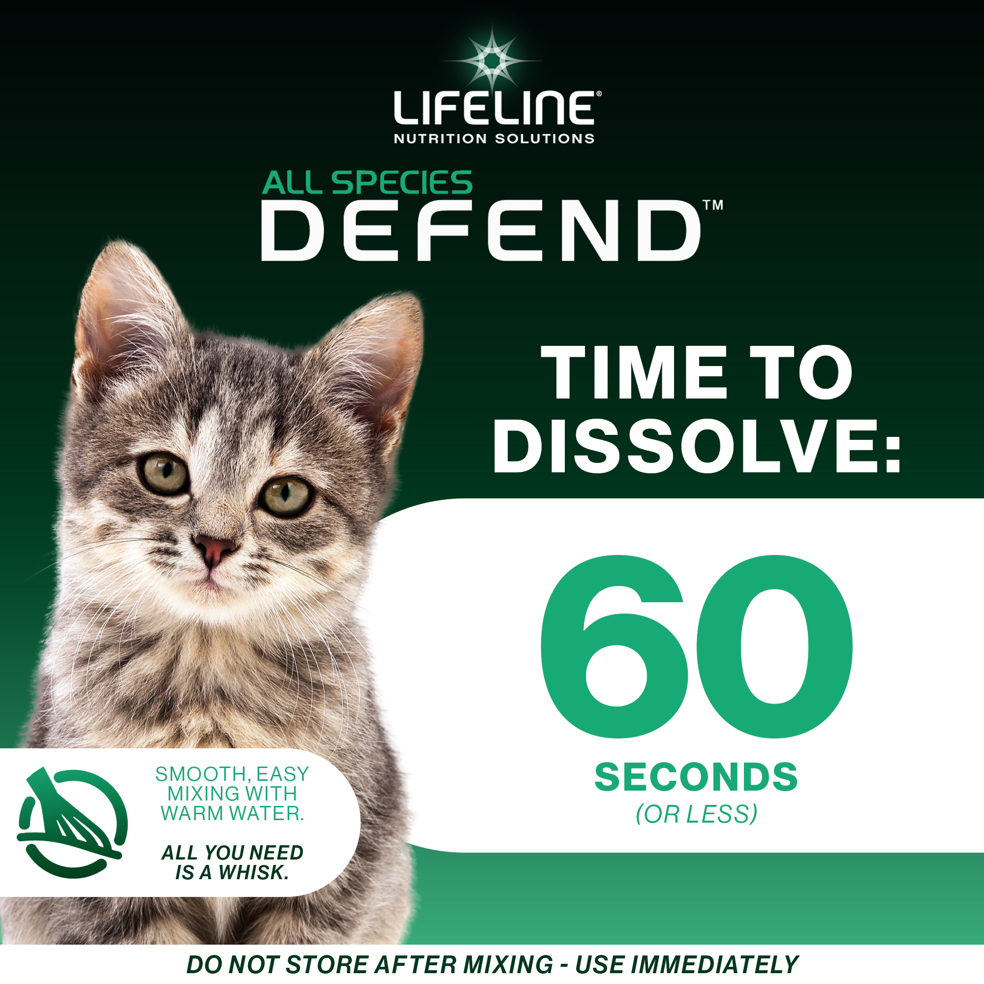 ANNUSO LIFELINE Defend All Species Colostrum Supplement, 1lb Bag - 30g Globulin Protein - Prebiotics, Immune & Gut Support - For Lambs, Kids, Piglets, Puppies, Kittens - Easy Mix Serum-Based Formula