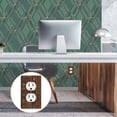 thumbnail image 6 of Yayeee Blank Wall Plate Cover 1-Gang 4.5"x2.7" Home Unused Decorative Outlet, Brown Tribal Pattern, 6 of 7