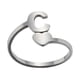thumbnail image 1 of Anillos para mujer, regalos de moda para mujer, 26 anillos con apertura de letras en inglés, joyería de acero inoxidable para niñas, anillo de moda, 1 of 3