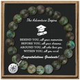 thumbnail image 1 of New Handmade Imperial Stone Compass Beaded Bracelet Niche Design Sense Graduation Season Gift Bracelet Explosions, 1 of 6