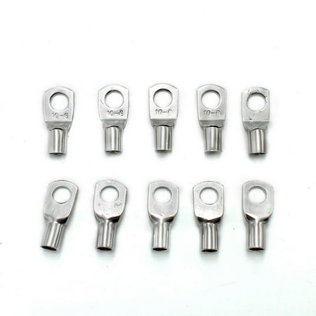 60pcs Battery Cable Ends Lugs, Copper Ring Terminals, Wire  