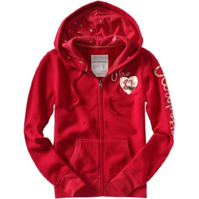 Aeropostale Aero 87 Sudadera con capucha para mujer, rosa, XS