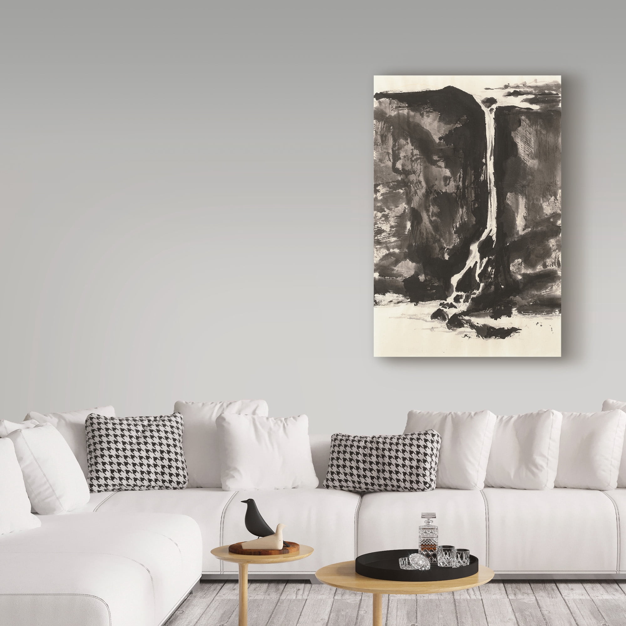 Trademark Fine Art 'Sumi Waterfall View II' Canvas Art by Chris Paschke