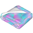 thumbnail image 2 of Cauagu Purple Dragon Scales Pattern Flannel Bed Blankets,Fleece Blanket Comfortable Air Conditioning Blanket for Sofa Bed Travel Couch & Living Room -50"x40", 2 of 8