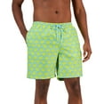 thumbnail image 2 of CLUB ROOM Men's Turtle Pond Swim Trunks Green/ Yellow Size Small, 2 of 2