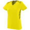 thumbnail image 1 of Ladies Vigorous Jersey M Power Yellow/Power Yellow/Black Print, 1 of 4
