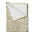 thumbnail image 2 of Astrology Soft Flannel Fleece Throw Blanket, Doodle Style Pattern with Faded Stars and Lively Colored Horoscope Signs, Cozy Plush for Indoor and Outdoor Use, 60" x 80", Tan Multicolor, by Ambesonne, 2 of 5