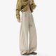 thumbnail image 2 of Ceisia Men Solid Color Corduroy Straight Leg Pants Elastic Waist Drawstring Gift Casual Trousers, 2 of 8