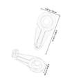 thumbnail image 2 of DEEPCRAFF 50Pcs Glass Retainer Clips Kit with Screws for Frameless Wardrobe and Mirror Cabinets, 2 of 6