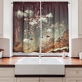 thumbnail image 2 of Ambesonne Outer Space Kitchen Curtains, UFOs in Cloudy Sky, 55"x39", Multicolor, 2 of 3