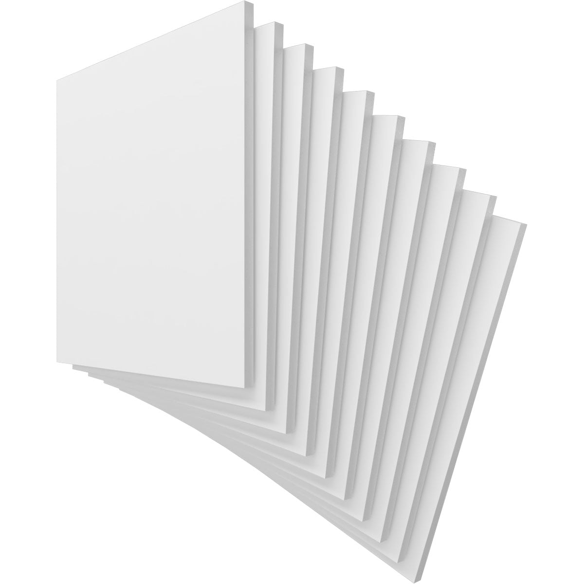 Ekena Millwork 11 3/4"W x 11 3/4"H x 3/8"T PVC Hobby Boards, Unfinished (10-Pack)