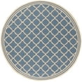 thumbnail image 2 of SAFAVIEH Beach House Richard Geometric Indoor/Outdoor Area Rug, Blue/Creme, 6'7" x 6'7" Round, 2 of 7