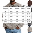 thumbnail image 3 of Men's Cable Knit Crew Neck Sweater, Long Sleeve Drop Shoulder Solid Color Pullover, Fall Winter Loose Fit Casual Streetwear Top Brown XL, 3 of 6