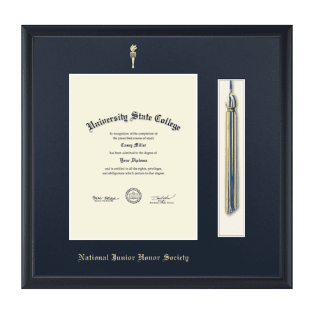Framerly - NJHS Tassel Certificate Frame In Black Moulding