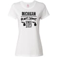 thumbnail image 3 of Inktastic Michigan Awesome Since 1837 Women's T-Shirt, 3 of 5