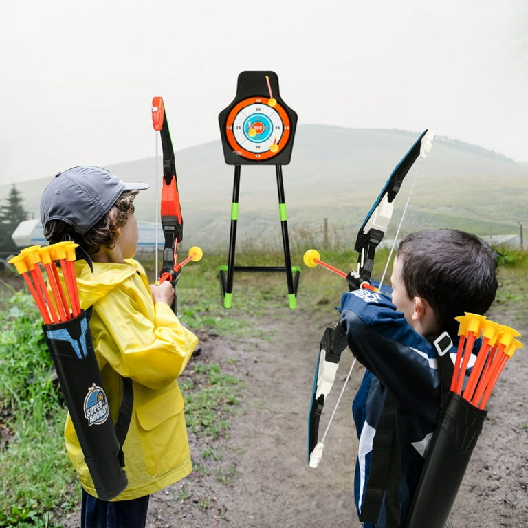 Hot Bee Kids Archery Play Set: 2 Bows, 20 Arrows, 2 Quivers