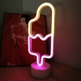 thumbnail image 3 of Popsicle LED Night Light with Base - Battery Operated or USB Neon Lights - Light Decoration for Christmas, Birthday Party, Living Room, Bedroom, Kids Table, 3 of 5