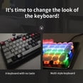 thumbnail image 3 of POINTERTECK Key Cap Fancy LED Gaming Mechanical Keyboard Steampunk Typewriter Round Key Cap 104 Keys Backlit Classy Player Stylized, 3 of 9