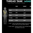 thumbnail image 2 of Thread Tank Mermaid Queen Women's Sleeveless Muscle Tank Top Charcoal Medium, 2 of 3