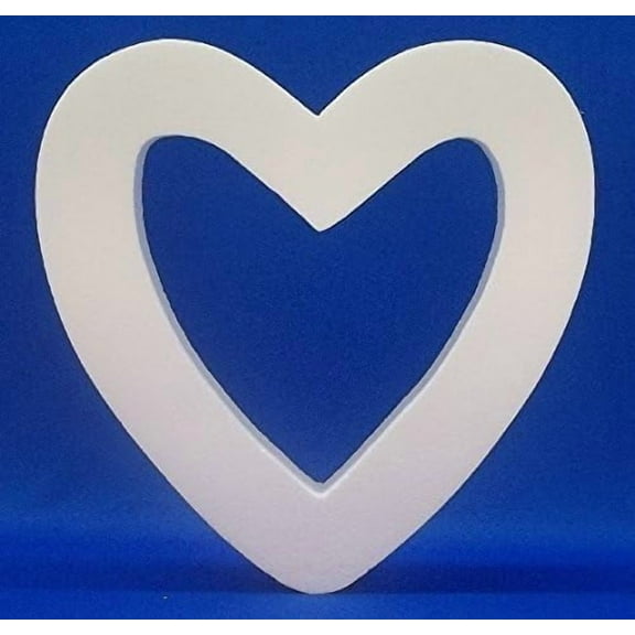 EPS Polystyrene Styrofoam Open Heart 14" Floral Craft