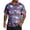 #01 Blue, variant on Patriotic Button Down Shirts Men Usa Flag Print Lapel Collar Short Sleeve Tops 1776-2026 Patriotic Star Relaxed Fit Soft Tshirts, S, #01 Red