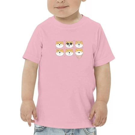 

Set Of Shiba Inu Faces T-Shirt Toddler -Image by Shutterstock 3 Toddler