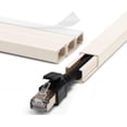 thumbnail image 1 of Cord Hider Wall for One Cord in Cord Covers for Wires on Wall Easy Install Cable Cover Wall Cable Raceway Hide Cords Cable Hider Cord Management Wall x Lin W.in H.in, 1 of 6