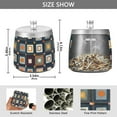 thumbnail image 2 of Yayeee Ashtray with Lid for Cigarette Smokeless Stainless Steel Home Ash Holder, Square Harmony, 2 of 7