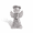 Kneeling Angel, variant on Pewter Angel With Harp Nativity Decor Sculpture, 2.5 Inch Fine Cast Metal