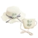 thumbnail image 2 of 52-54 cm circunferencia del sombrero protector solar de verano para niños sombrero de playa sombrero para el sol sombrero de paja protector solar sombrero y bolsa de paja conjunto, 2 of 6