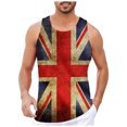 thumbnail image 1 of adviicd Camisole Homme Chemise Sans Manches Décontractée Été Débardeur Chemises de Plage Sans Manches Rouge,2TG, 1 of 3