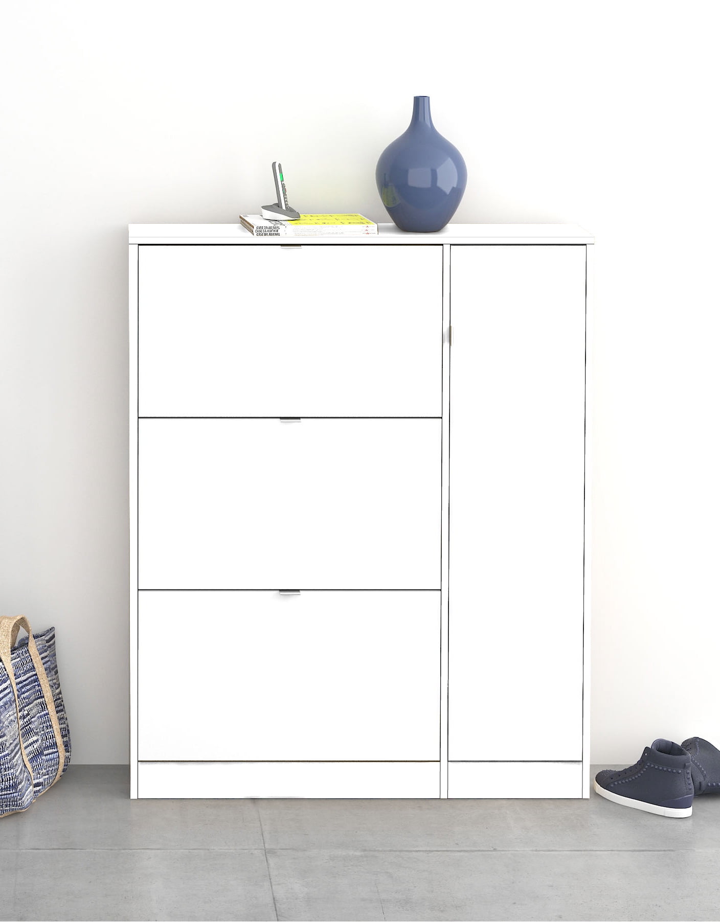 3 drawer shoe cabinet on Bright Shoe Cabinet 3 Flap Doors 1 Door Walmart Com Walmart Com