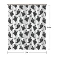 thumbnail image 5 of Halloween Black Ghosts with Boo Shower Curtain 72"x84" ,Bathroom Decorative Shower Curtains Set with 12 Hooks,Modern Waterproof Washable Shower Curtain, 5 of 6