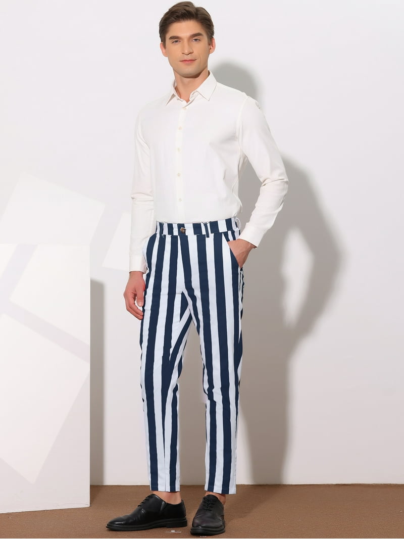 Bargains men's Striped Pants - Slim Fit Trousers - Walmart.com