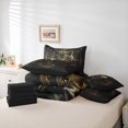thumbnail image 6 of Manfei 3D Tribal Wolf Bedding Comforter Set 7pcs for Man, Bohemian Abstract Ombre King Bedding Sets, Hippie Animal Reversible Bed Sheets, Lightweight Room Decor, 6 of 8