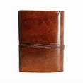 thumbnail image 3 of Personalized Vintage Leather Journal Travel Notebook Handmade Deckle Edged Paper, 3 of 3