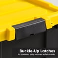 thumbnail image 4 of IRIS 19 Gallon Black Plastic Latching Storage Bin with Lid Tote, Plastic Storage Container with Lid, 2-Pack, 4 of 10