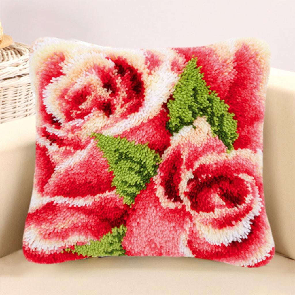 Making A Pillow From Latch Hook