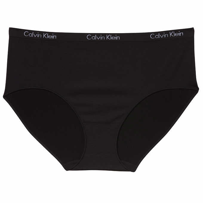 Calvin Klein Ladies' Seamless Briefs, 3-pack - (Animal Jacquard/Tan/Black,  Small) 