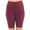 BURGUNDY, variant on FashionMille Women Workout Athletic High Waist Knit Yoga Leggings Bike Short