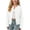 White, variant on FSYBOA Girls Knitted Cardigan Sweaters Size 10-12T, Fall Long Sleeve Casual Crew Neck Kids Cardigans Pink